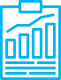 Bar chart icon on clipboard.